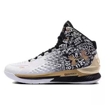 Мужские кроссовки Under Armour Curry 1 Retro Back to Back MVP 2021 Белый Черный 3024396-001 47