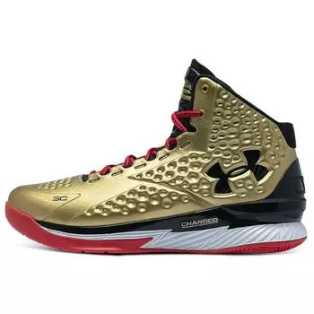 Мужские кроссовки Under Armour Curry 1 Retro All American 2021 золотистый металлик-золотой 3026048-900 46