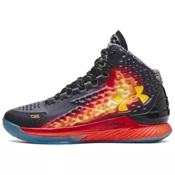 Мужские кроссовки Under Armour Curry 1 Retro Curry Jam Black Team-Orange Taxi 3028138-001 44