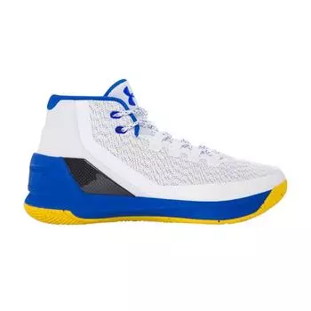 Мужские кроссовки Under Armour Curry 3 Dub Nation Home белые Royal-Taxi 1269279-102