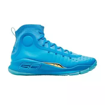 Мужские кроссовки Under Armour Curry 4 Retro Flooded Blue Capri Metallic-Gold 1298306-404 45