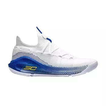 Мужские кроссовки Under Armour Curry 6 Dub Nation White Royal 3020612-103