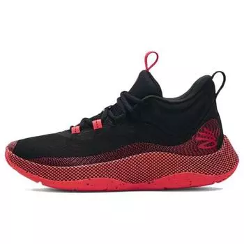 Мужские кроссовки Under Armour Curry HOVR Splash Black Red Pitch-Grey 3024719-004 44