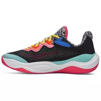 Мужские кроссовки Under Armour Curry Splash 24 Curry Jam Черные Нео-Бирюзовые Такси 3028137-001 42.5