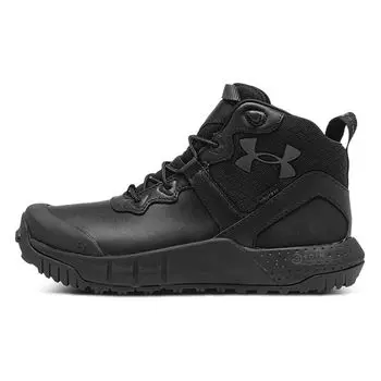 Мужские кроссовки Under Armour Micro G Valsetz Mid Leather Black Jet Grey 3024334-001 44.5