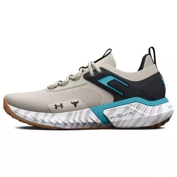 Мужские кроссовки Under Armour Project Rock 5 Grey Matter Blue Surf Черные 3025435-103 45.5