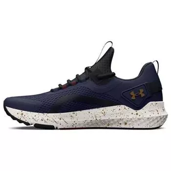 Мужские кроссовки Under Armour Project Rock BSR 3 Midnight Navy Metallic Gold Blue Black 3026462-402 40.5