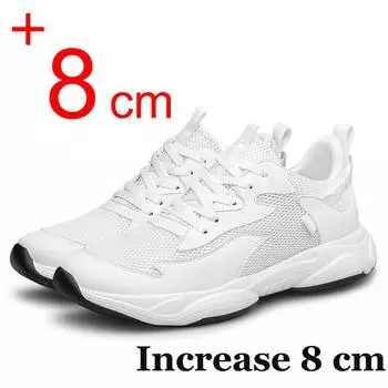 Мужские кроссовки, увеличивающие рост, скрытая сетка, дышащая, повседневная обувь для мужчин, увеличивающая рост на 6–8 см 37