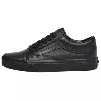 Мужские кроссовки Vans Old Skool Кожа Тройной черный VN0003Z6L3A 42.5