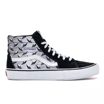 Мужские кроссовки Vans Supreme x Sk8-Hi Pro Diamond Plate Black Grey VN0A45JDTEB
