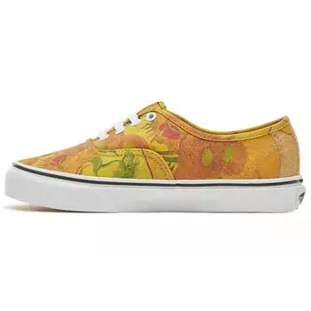 Мужские кроссовки Vans Vincent Van Gogh x Authentic Sunflowers Желтые True-White VN0A38EMU3W
