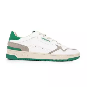 Мужские кроссовки VICTORIA из белой и зеленой кожи 43 белый