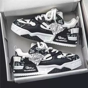 Мужские кроссовки Высококачественная повседневная обувь для активного отдыха Мужские вулканизированные туфли на шнуровке Дышащие износостойкие теннисные туфли Zapatillas 39