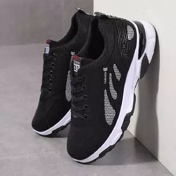 Мужские кроссовки весна-осень 2024 года, новые повседневные черные, водонепроницаемые, кожаные кроссовки 38 чёрный