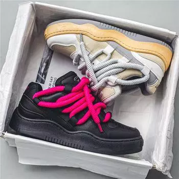 Мужские кроссовки весна/осень 2024 года в корейском стиле — в стиле папы, спортивные, повседневные, большие размеры 45 бежевый