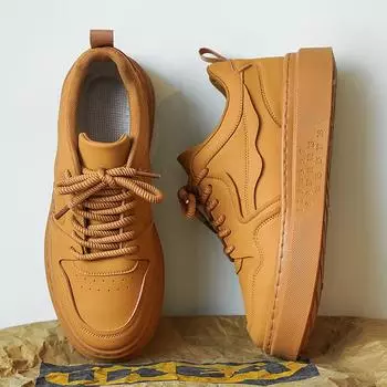 Мужские кроссовки, высокие, на толстой подошве, кроссовки, легкие и удобные, повседневные, для сноубординга 39 чёрный