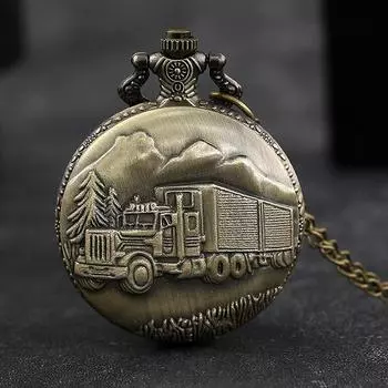 Мужские круглые кварцевые часы, винтажные классические карманные часы с цепочкой на шее для женщин, мужские карманные часы