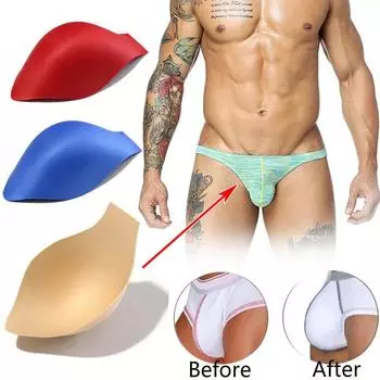 Мужские купальники с выпуклостями, модное нижнее белье с эффектом пуш-ап, трусы с эффектом улучшения One Size