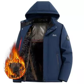 Мужские куртки больших размеров, водонепроницаемая зимняя куртка, мужская парка с капюшоном, мужское теплое зимнее пальто, мужская утепленная флисовая одежда на молнии XXXXXL