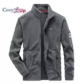 Мужские куртки Cozy Up Softshell с флисовой подкладкой, цветная водонепроницаемая ветровка, зимнее пальто с капюшоном M чёрный