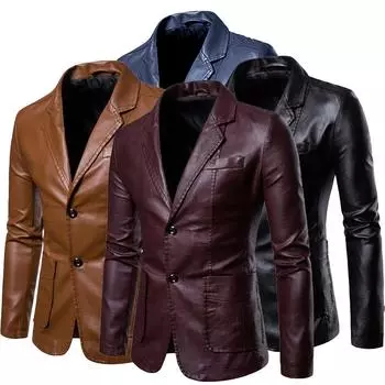 Мужские куртки, осенне-зимнее теплое пальто, модная кожаная куртка, мужская одежда, куртка для мужчин, роскошная куртка M