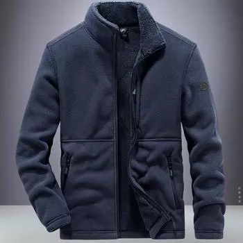 Мужские куртки Warehouse Мужские зимние теплые пальто Флисовые толстые повседневные хлопковые пальто с капюшоном Спортивная одежда Толстовки больших размеров XS белый