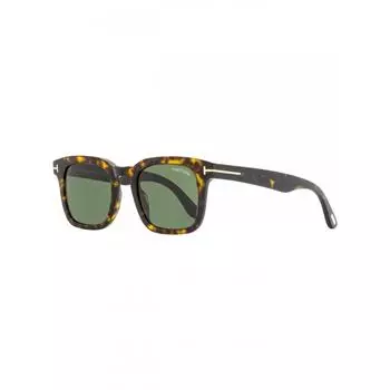 Мужские квадратные солнцезащитные очки Tom Ford TF751 Dax 52N Dark Havana 50 мм