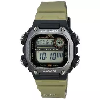 Мужские кварцевые часыCasio Standard Digital Sand Resin Band Quartz DW-291HX-5A DW291HX-5 200M