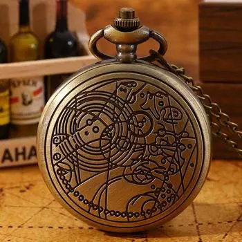 Мужские кварцевые карманные часы в стиле ретро, винтажные карманные часы с подвеской и ожерельем с резным дизайном, идеальный выбор для подарков мужчинам и женщинам