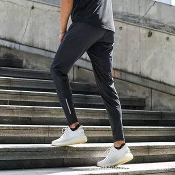 Мужские леггинсы для фитнеса, беговые брюки, легкие летние облегающие брюки, облегающие леггинсы для тренировок. 2XL чёрный