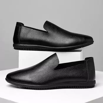 Мужские легкие белые мягкие кожаные деловые повседневные летние туфли 38 белый