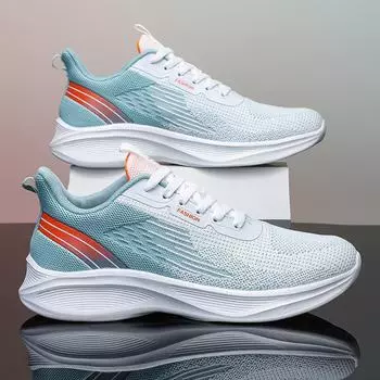 Мужские легкие кроссовки с дышащей сеткой, размер 45, молодежный спортивный стиль 44