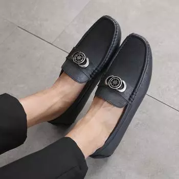 Мужские легкие мокасины, мокасины, повседневные кожаные туфли, классические мужские удобные туфли для вождения 39 коричневый