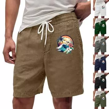 Мужские летние большие повседневные свободные спортивные брюки пляжные шорты L