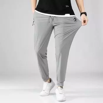 Мужские летние брюки большого размера из тонкого материала, быстросохнущие, удобные повседневные спортивные штаны 8XL