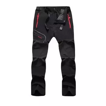 Мужские летние брюки-стрейч для активного отдыха, быстросохнущие, устойчивые к царапинам, дышащие, износостойкие, большого размера 2XL чёрный