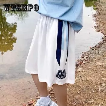 Мужские летние дышащие классные повседневные шорты для верхней одежды, свободные универсальные баскетбольные спортивные штаны с пятью точками в стиле Ins 2XL