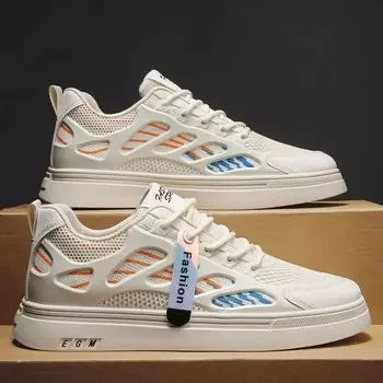 Мужские летние дышащие кроссовки, модная повседневная обувь, уличная теннисная обувь, новые мужские вулканизированные туфли на плоской подошве Tenis Masculinos 39