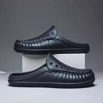 Мужские летние дышащие пляжные сандалии с закрытым носком и нескользящей подошвой 2023 года Size 40-41