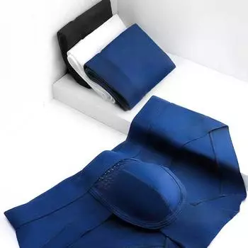 Мужские летние дышащие трусы с низкой посадкой и U-образным карманом