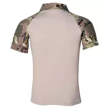 Мужские летние футболки Airsoft Army Military Tactical T-shirt с коротким рукавом S камуфляжный