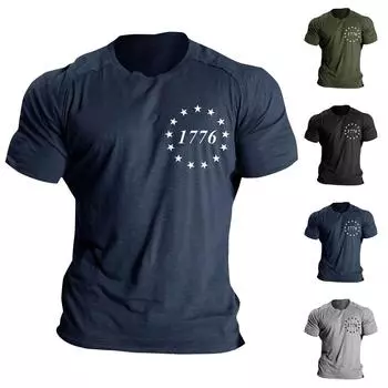 Мужские летние футболки с короткими рукавами и принтом. Мужские летние повседневные модные дышащие футболки с короткими рукавами. M