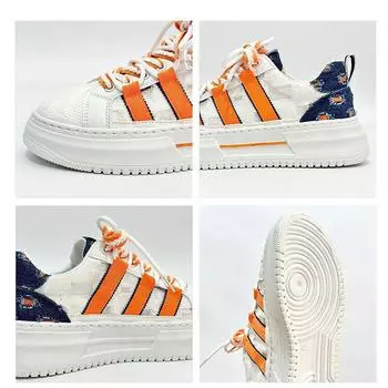 Мужские летние холщовые низкие кроссовки с ракушечным носком — дышащая, универсальная повседневная обувь на толстой подошве 40 белый/зелёный