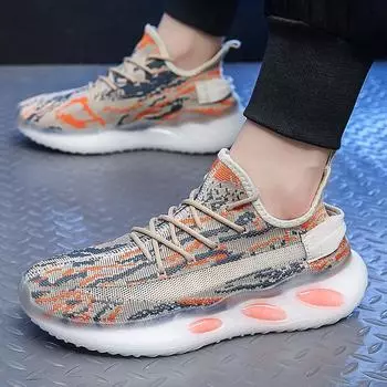 Мужские летние кроссовки Дышащая сетка Удобные кроссовки Теннисные туфли 39 чёрный