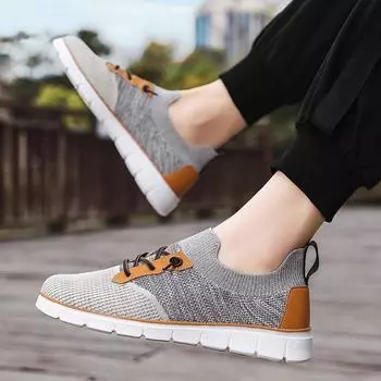 Мужские летние кроссовки, легкие сетчатые мокасины с мягкой подошвой, удобные вулканизированные туфли для походов на открытом воздухе, большой размер Zapatillas 39 чёрный