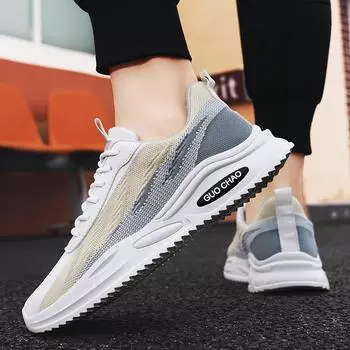 Мужские летние кроссовки, удобные, тренировочные, с толстой подошвой, спортивные, сетчатые, дышащие, с ремешком, на платформе, повседневные, кроссовки для бега, Tenis Masculino 39