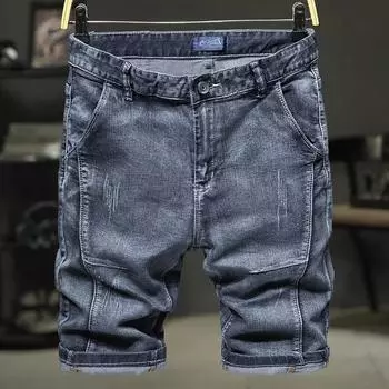 Мужские летние легкие джинсовые брюки из ледяного шелка