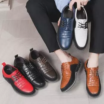 Мужские летние модные повседневные кроссовки - британский стиль, на шнуровке, большой размер 41