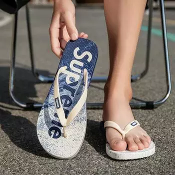 Мужские летние нескользящие шлепанцы для отдыха на открытом воздухе, сандалии, мужская дорожная пляжная обувь 40/41