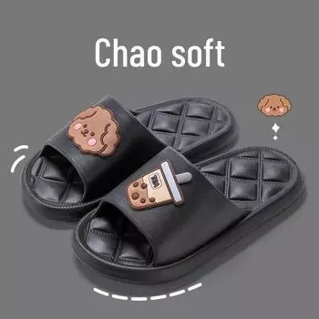 Мужские летние нескользящие шлепанцы на толстой подошве - Модные уличные и домашние удобства 42/43